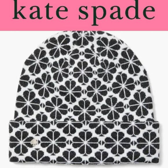 Kate Spade Flower Hat Beanie- French Cream